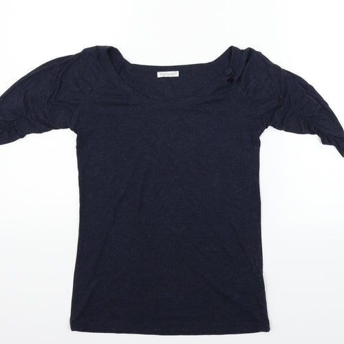Topshop Womens Blue   Basic T-Shirt Size 8