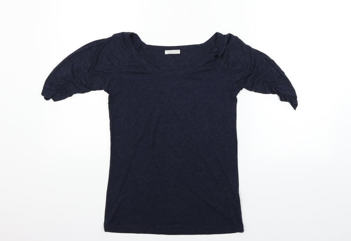 Topshop Womens Blue   Basic T-Shirt Size 8