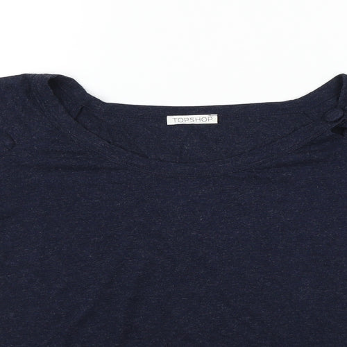 Topshop Womens Blue   Basic T-Shirt Size 8