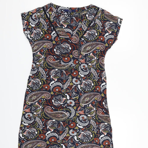 NEXT Womens Blue Geometric  Fit & Flare  Size 12
