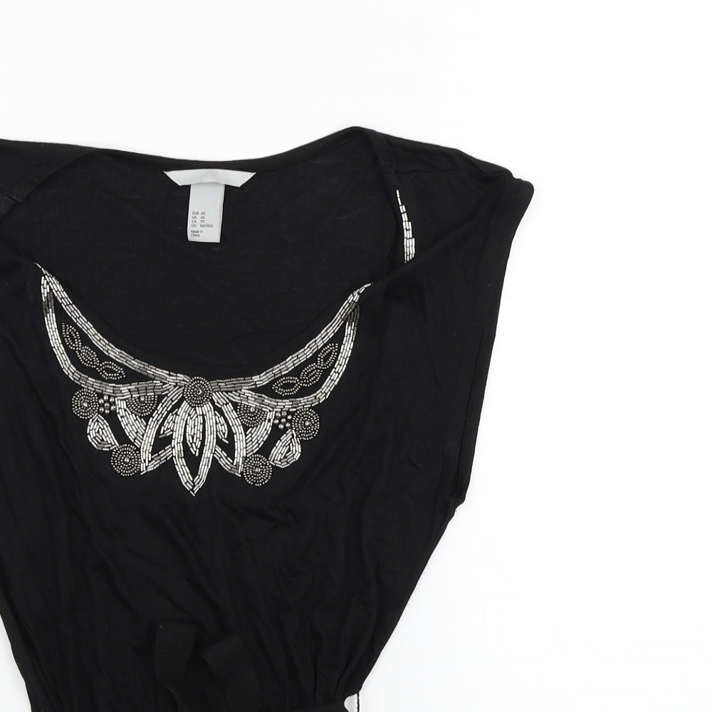 H&M Womens Black   Basic Tank Size XS