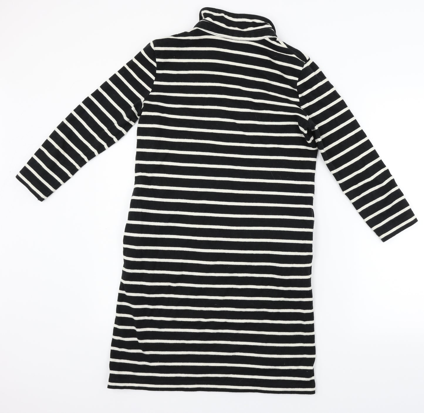 uniclo Womens Black Striped  Pullover Jumper Size S