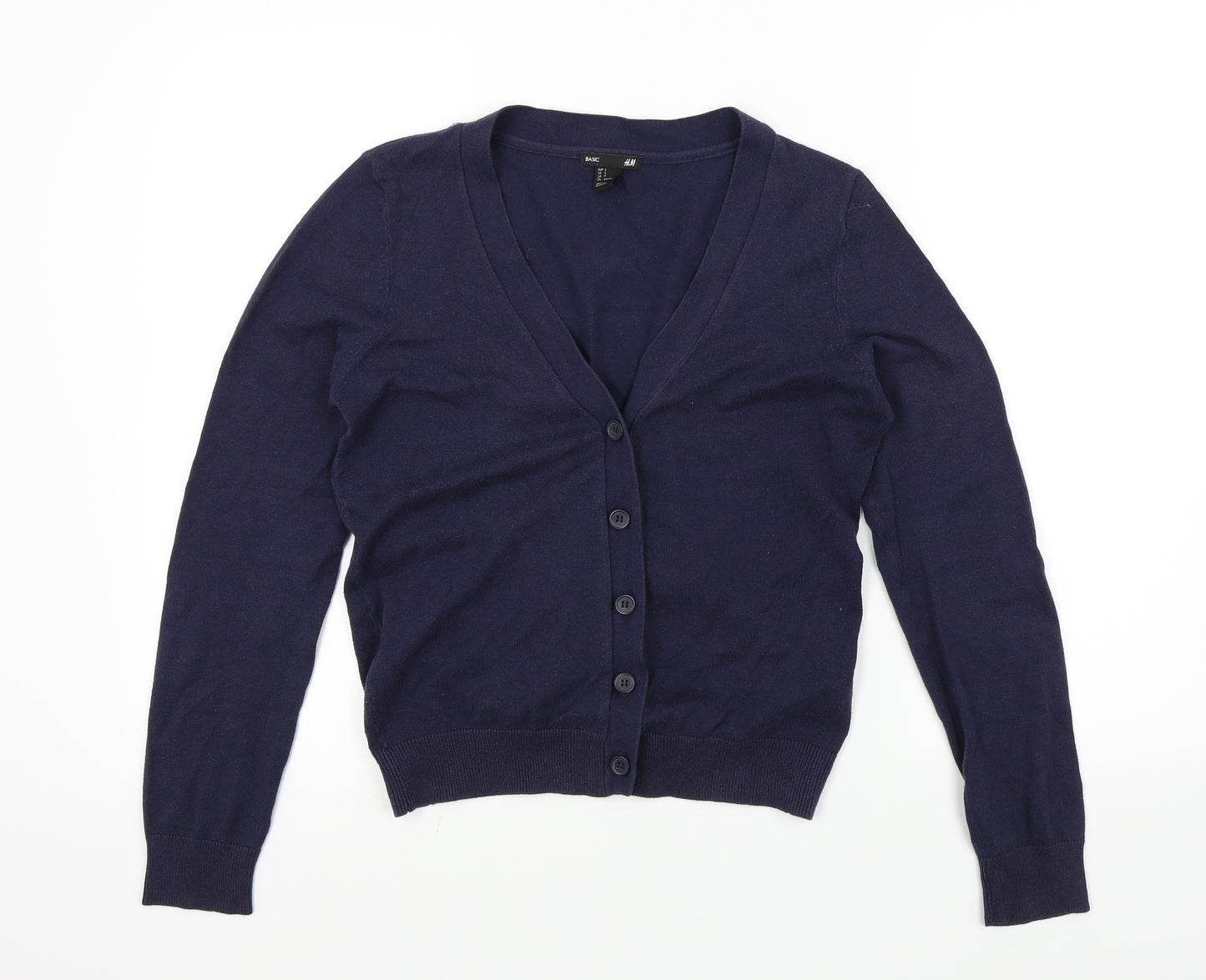 H&M Womens Blue   Cardigan Jumper Size M