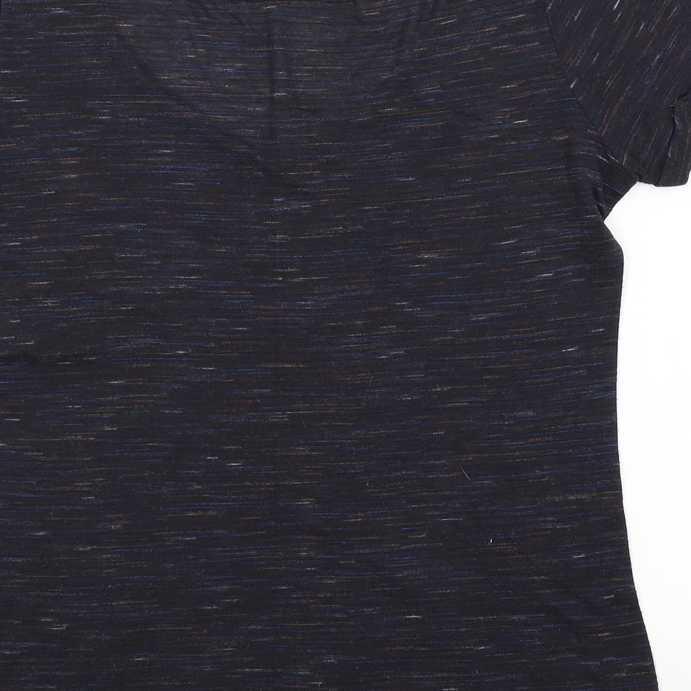 River Island Womens Black   Basic T-Shirt Size 10  - Flecked