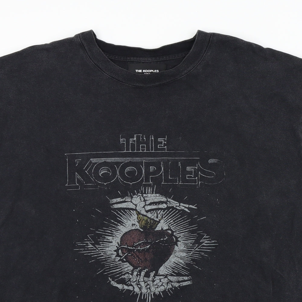 The Kooples Mens Black    T-Shirt Size L  - the kooples