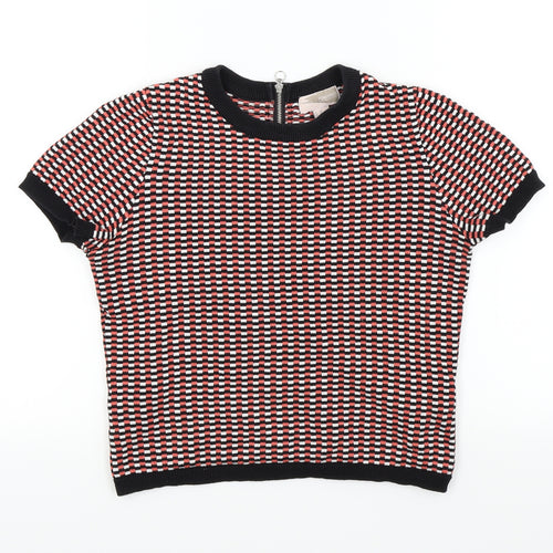 FOREVER 21 Womens Black Check  Pullover Jumper Size XS