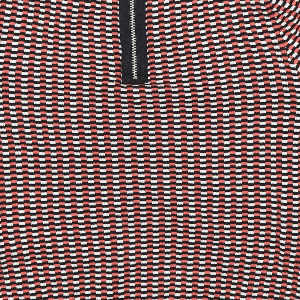 FOREVER 21 Womens Black Check  Pullover Jumper Size XS