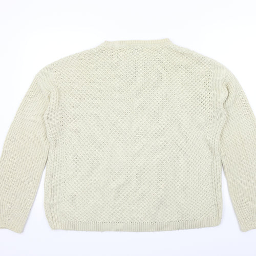 Topshop Womens Beige   Pullover Jumper Size 10
