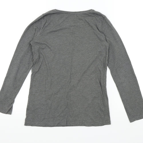 Primark Girls Grey   Basic T-Shirt Size 11-12 Years  - swan