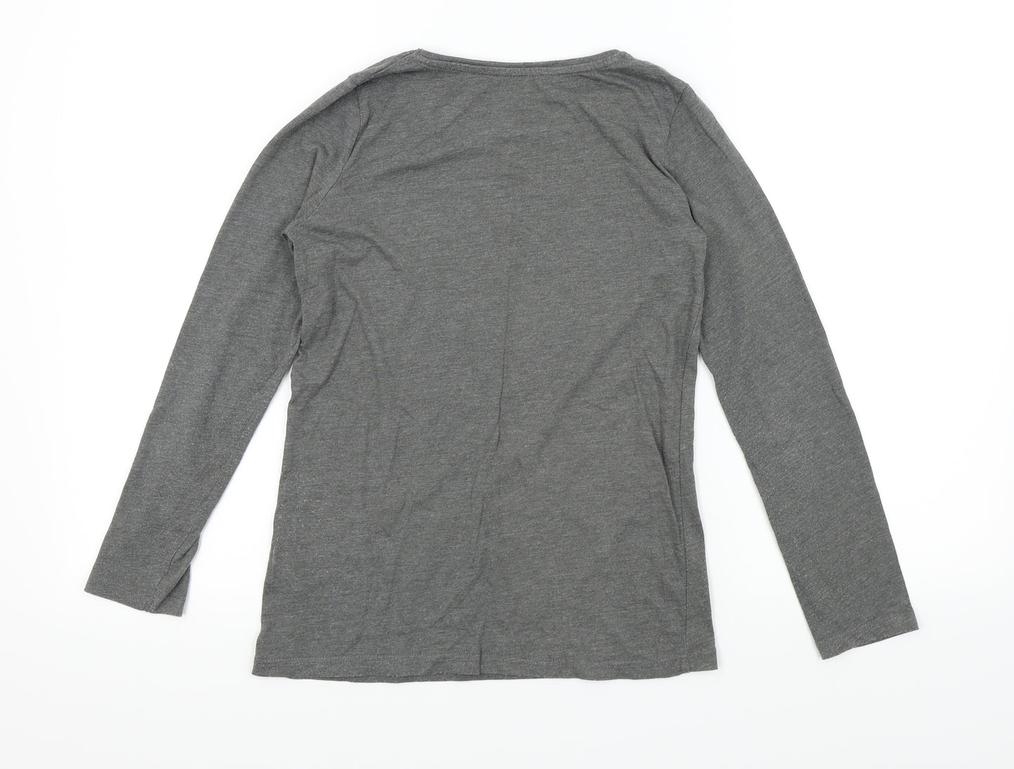 Primark Girls Grey   Basic T-Shirt Size 11-12 Years  - swan