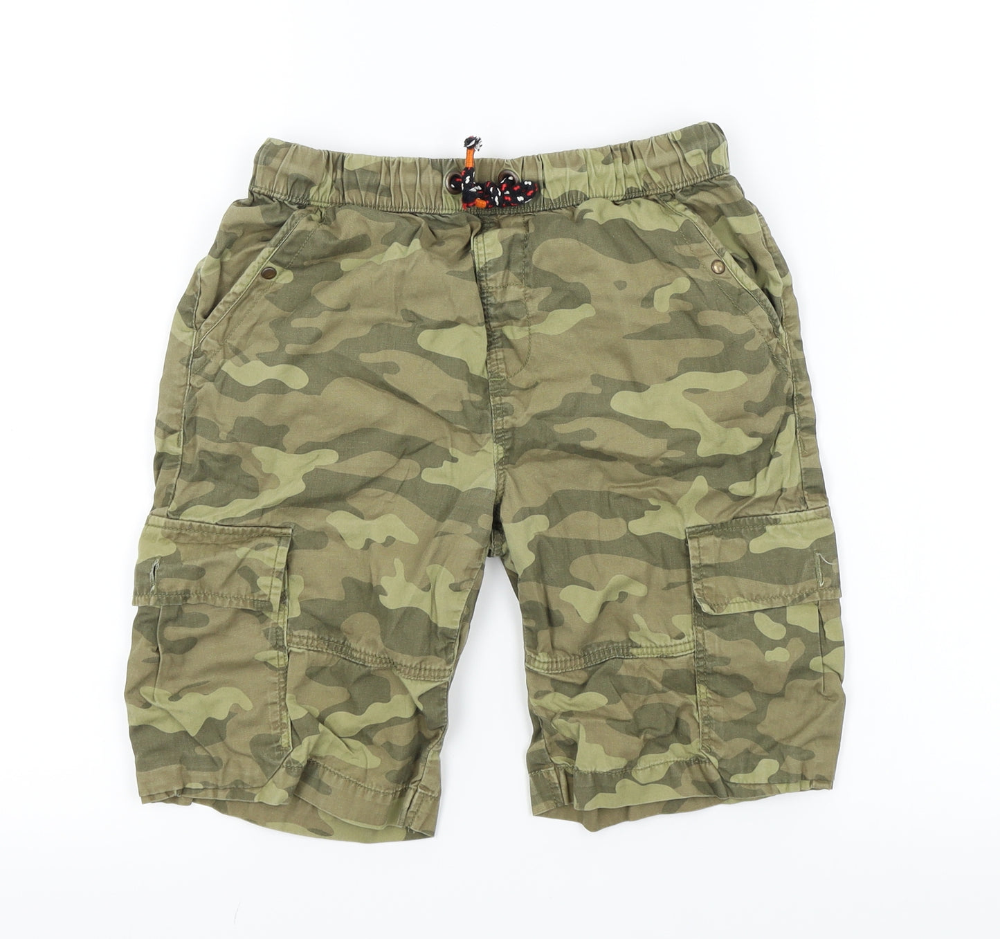 Nutmeg Boys Green Camouflage  Bermuda Shorts Size 10-11 Years