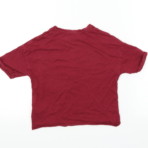 NEXT Girls Red   Basic T-Shirt Size 8 Years