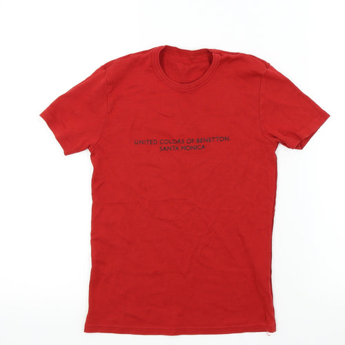 Preworn Boys Red   Basic T-Shirt Size S