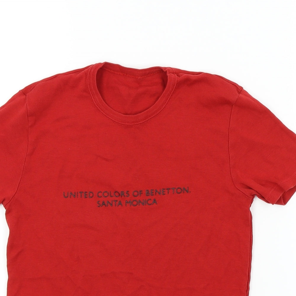 Preworn Boys Red   Basic T-Shirt Size S