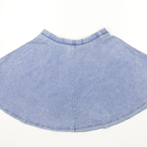 Topshop Womens Blue   Flare Skirt Size 6