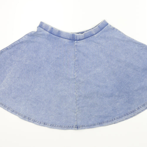 Topshop Womens Blue   Flare Skirt Size 6