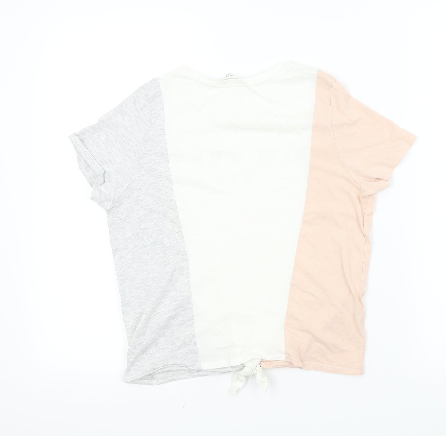 H&M Girls Ivory   Basic T-Shirt Size 13-14 Years  - NEW YORK