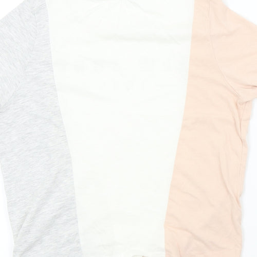 H&M Girls Ivory   Basic T-Shirt Size 13-14 Years  - NEW YORK