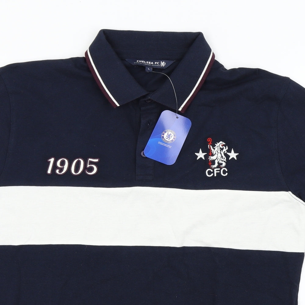 CHELSEA FC Mens Blue    Polo Size L  - Chelsea FC