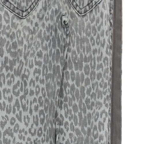 NEXT Girls Grey Camouflage  Skinny Jeans Size 9 Years