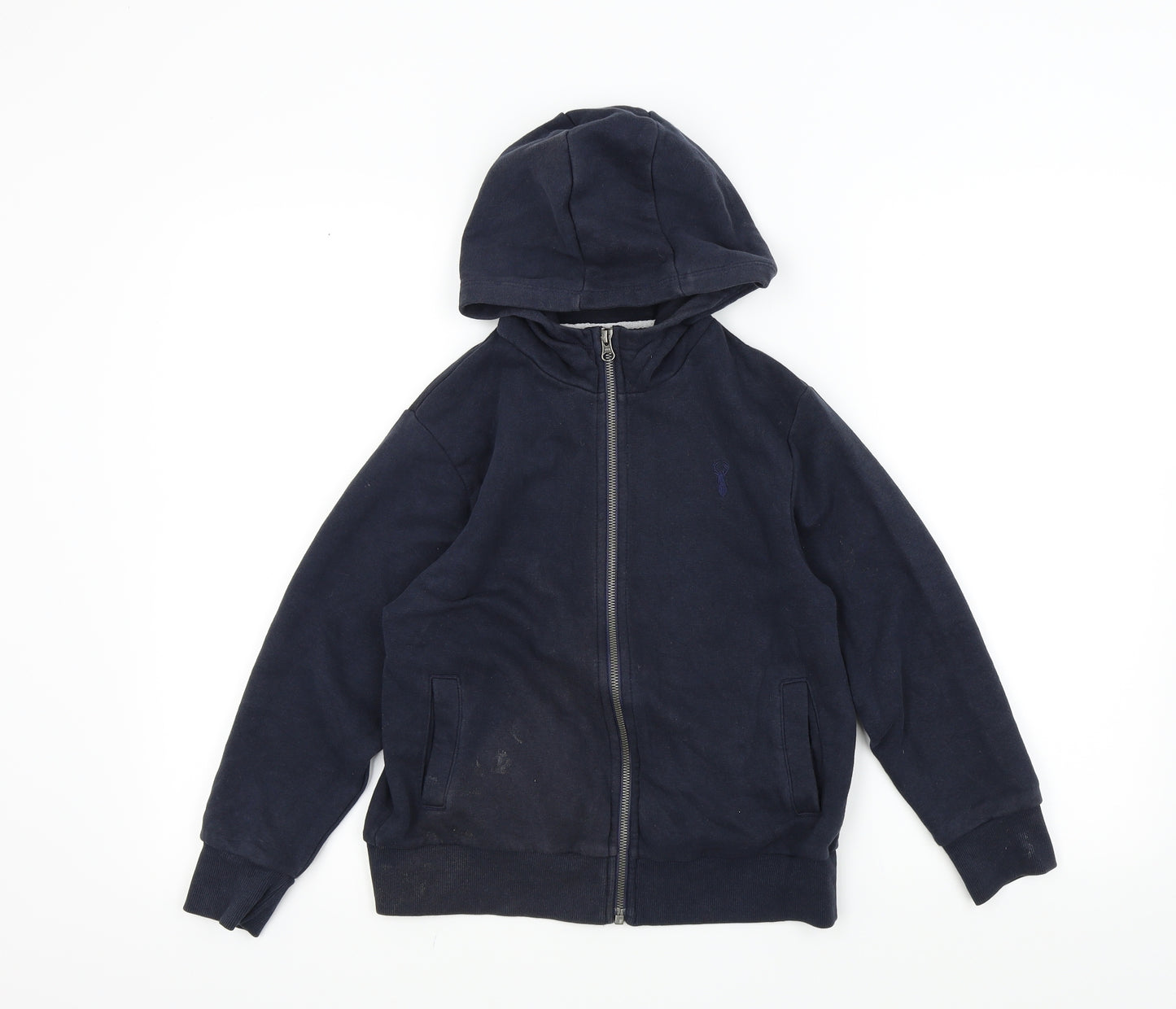 NEXT Boys Black   Full Zip Hoodie Size 8 Years