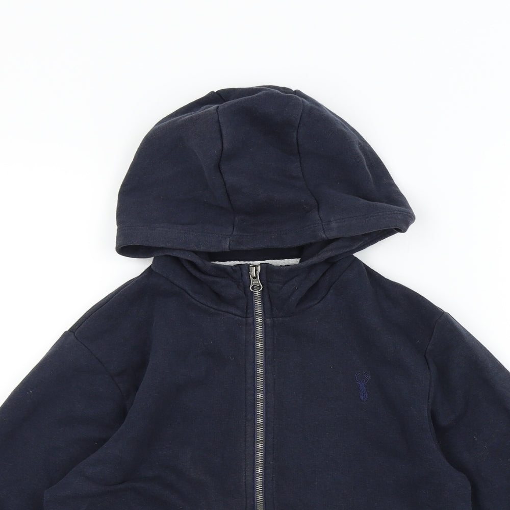 NEXT Boys Black   Full Zip Hoodie Size 8 Years
