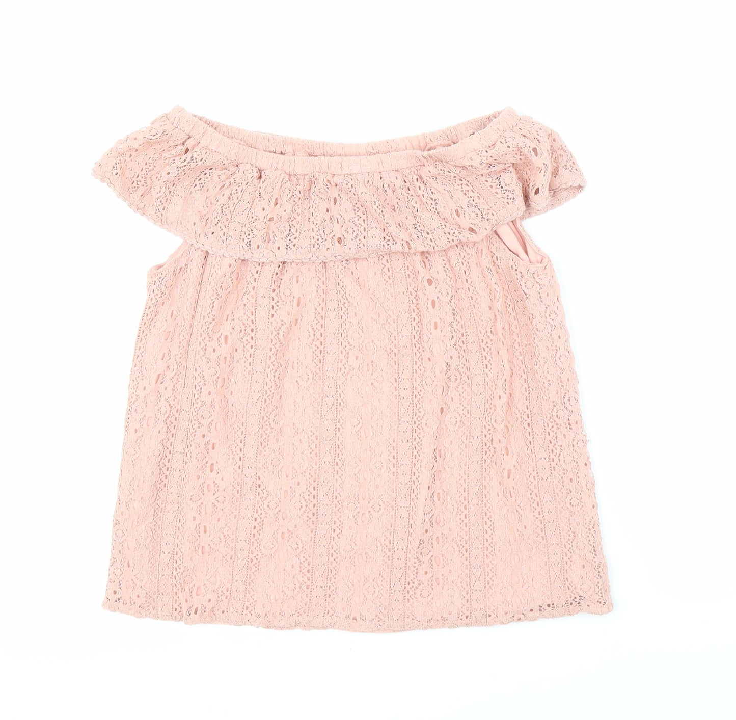 Primark Girls Pink Floral  Basic Blouse Size 10-11 Years