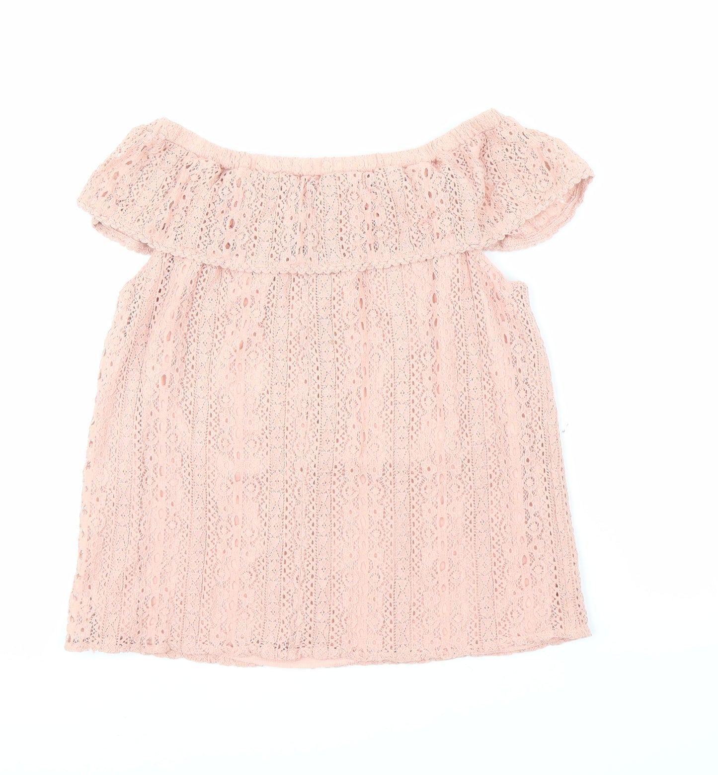 Primark Girls Pink Floral  Basic Blouse Size 10-11 Years