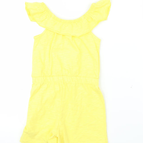 George Girls Yellow   Romper One-Piece Size 3-4 Years