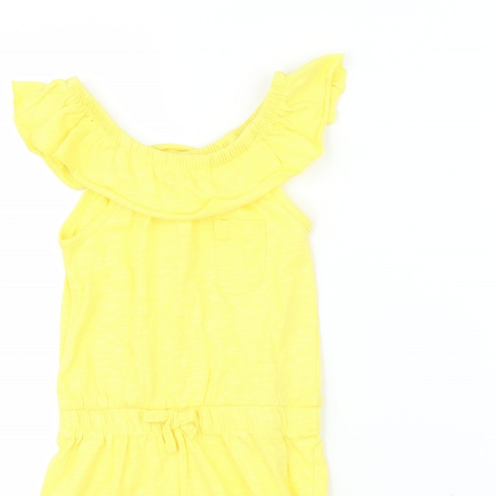 George Girls Yellow   Romper One-Piece Size 3-4 Years