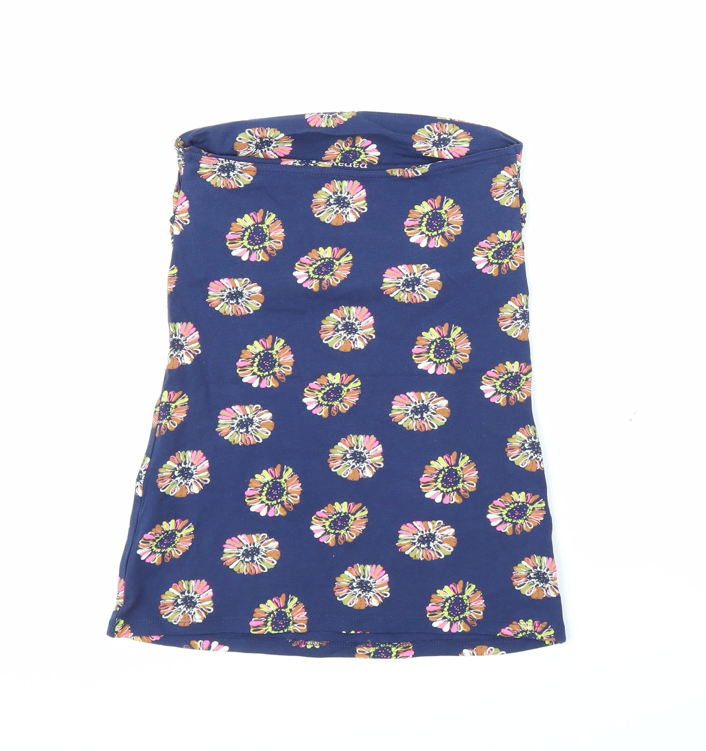 Papaya Womens Blue Floral  Basic Blouse Size 8