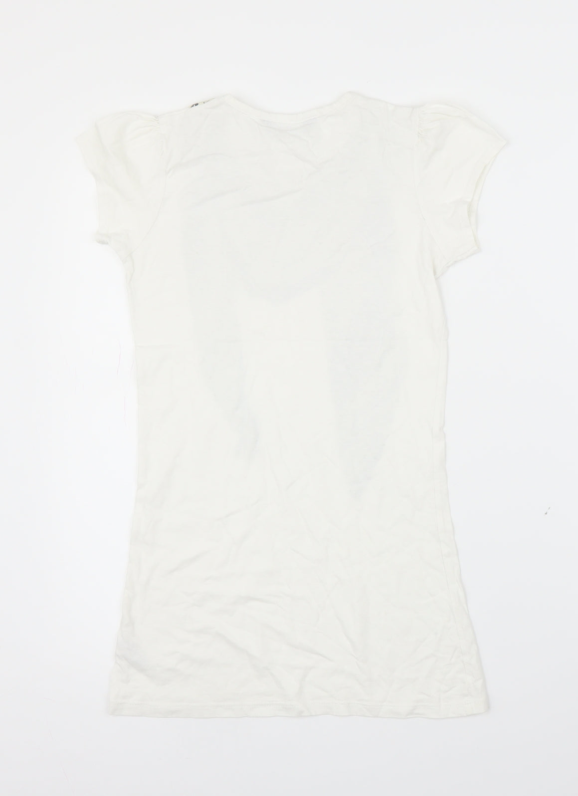 Dorothy Perkins Womens White   Tunic T-Shirt Size 6