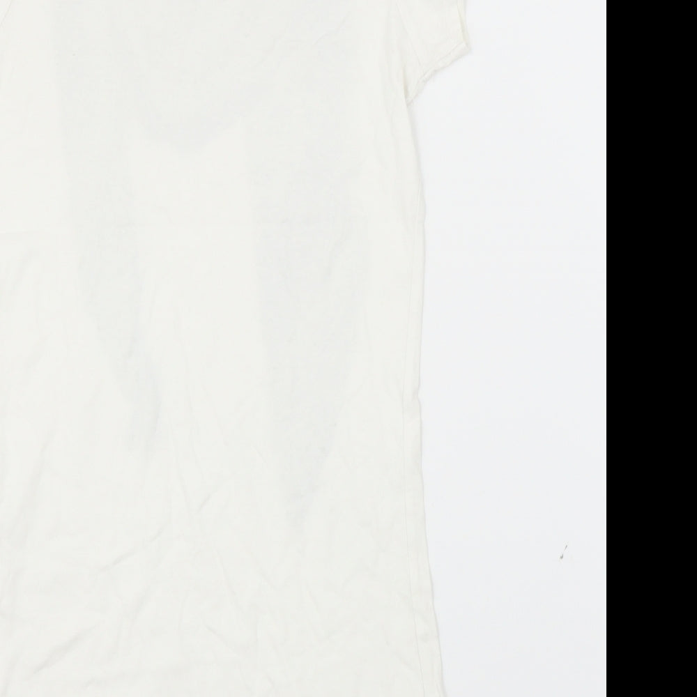 Dorothy Perkins Womens White   Tunic T-Shirt Size 6