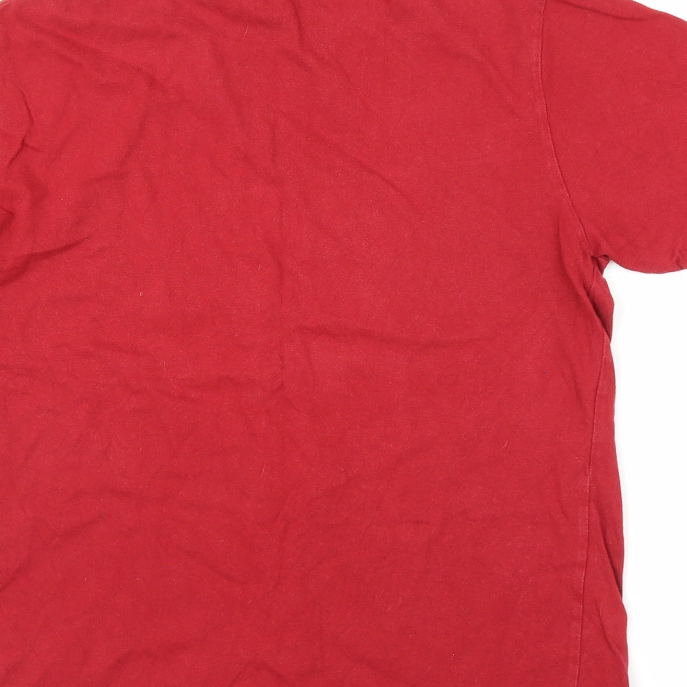 Topman Mens Red    T-Shirt Size L