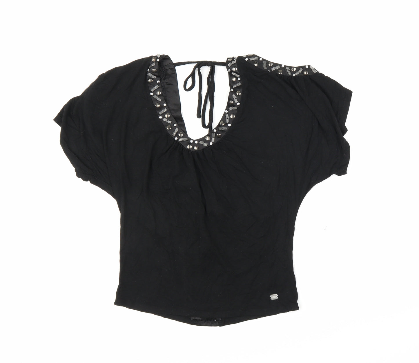 Lipsy London Womens Black   Basic Blouse Size 8