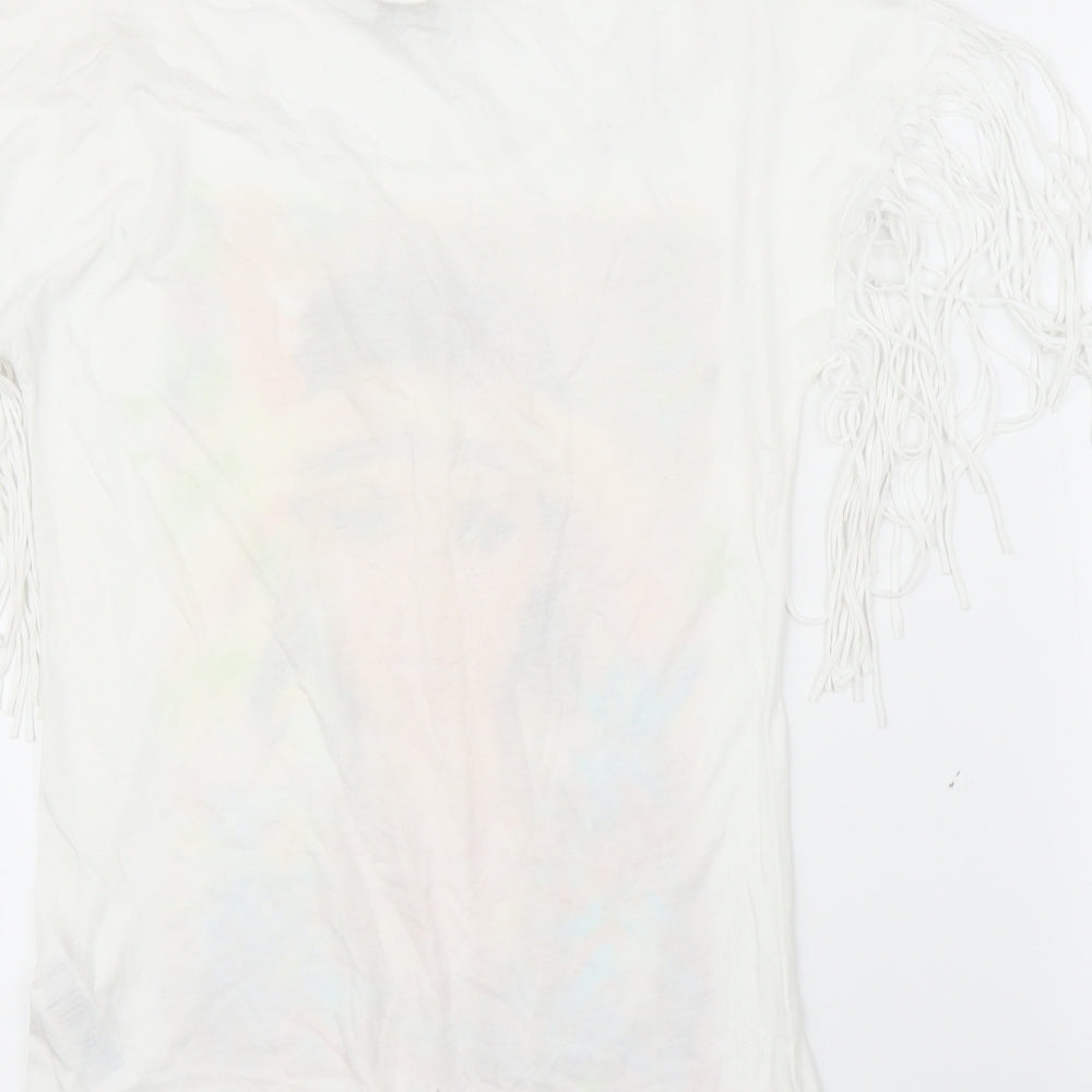 New Look Womens White   Basic T-Shirt Size 8