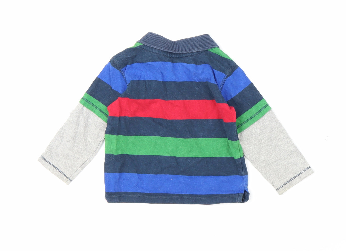 Matalan Boys Multicoloured Striped  Basic Polo Size 9-12 Months