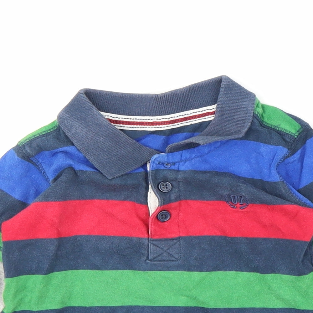 Matalan Boys Multicoloured Striped  Basic Polo Size 9-12 Months