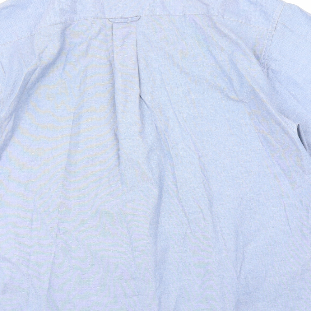 Ben Sherman Mens Blue    Button-Up Size 17