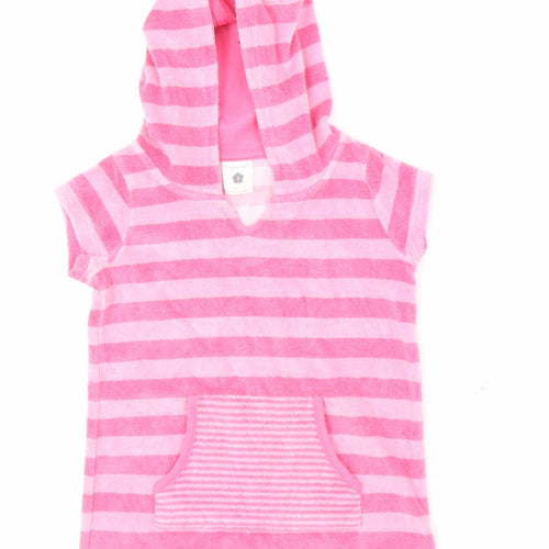 Pumpkin Patch Girls Pink Striped  Jumper Dress  Size S