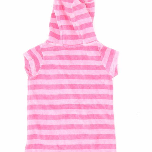 Pumpkin Patch Girls Pink Striped  Jumper Dress  Size S