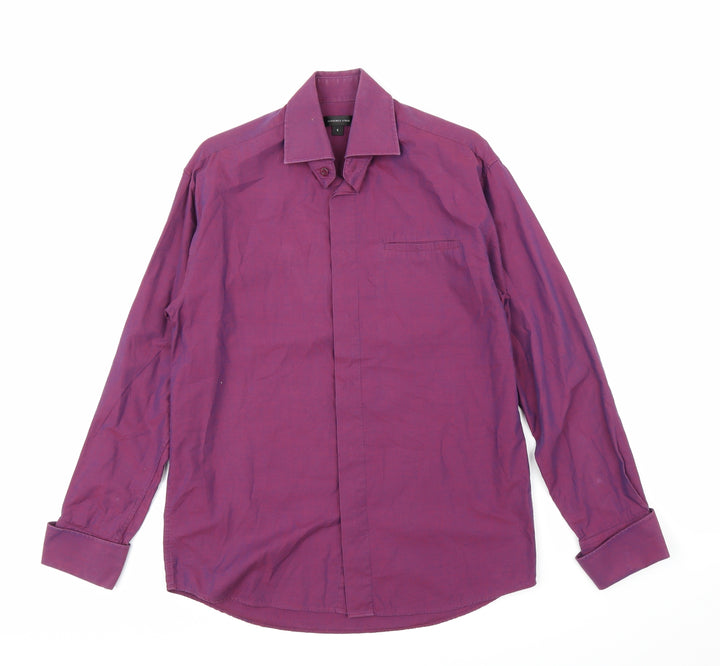 Florence & Fred Mens Purple    Button-Up Size S