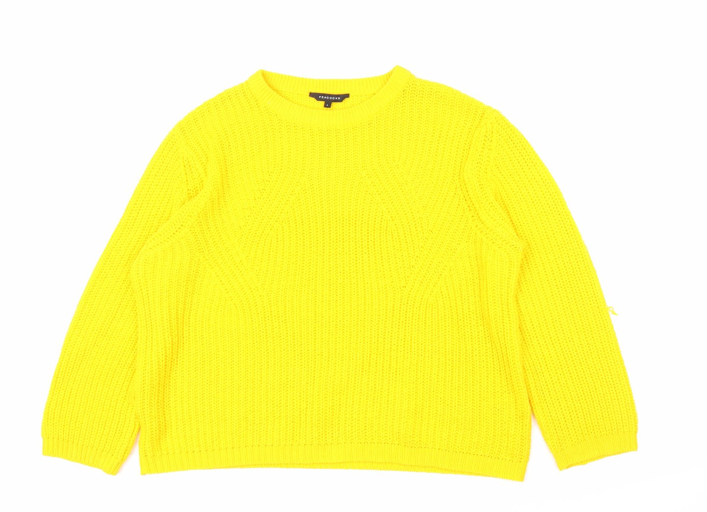 Peacocks Womens Yellow   Pullover Jumper Size L