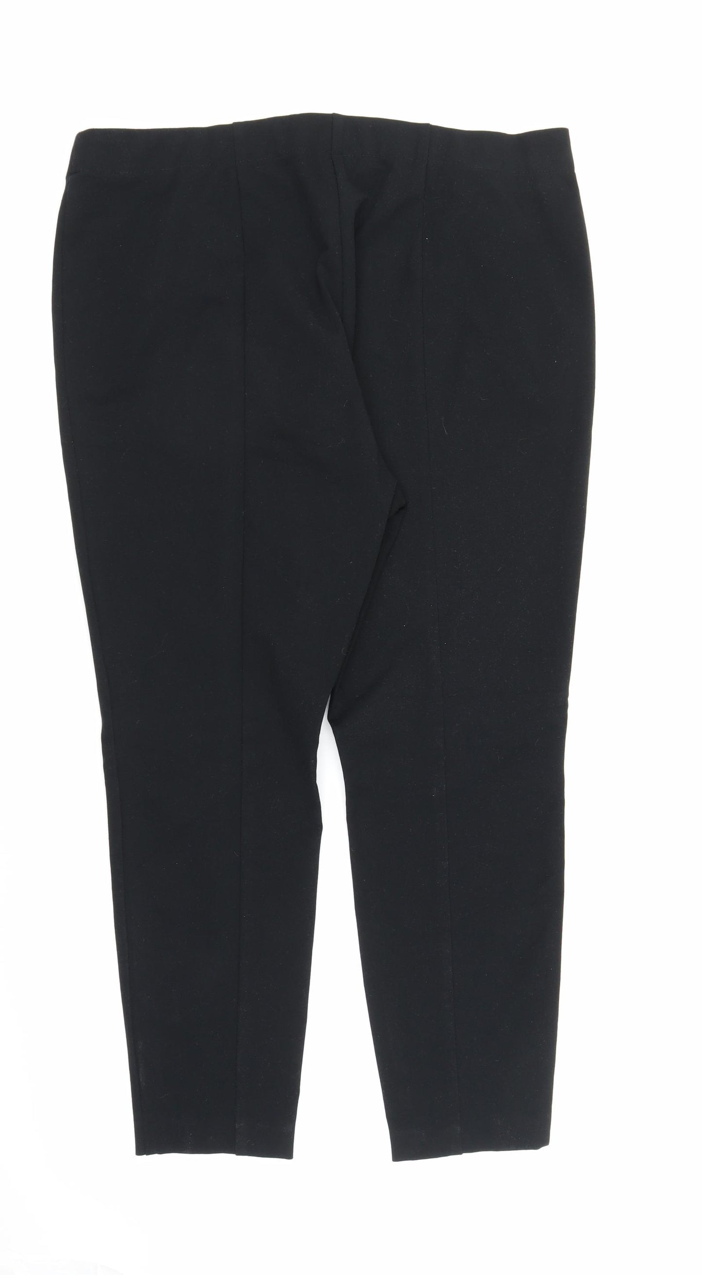 M&S Womens Black   Carrot Trousers Size 18 L24 in