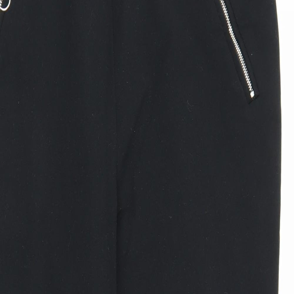 M&S Womens Black   Carrot Trousers Size 18 L24 in