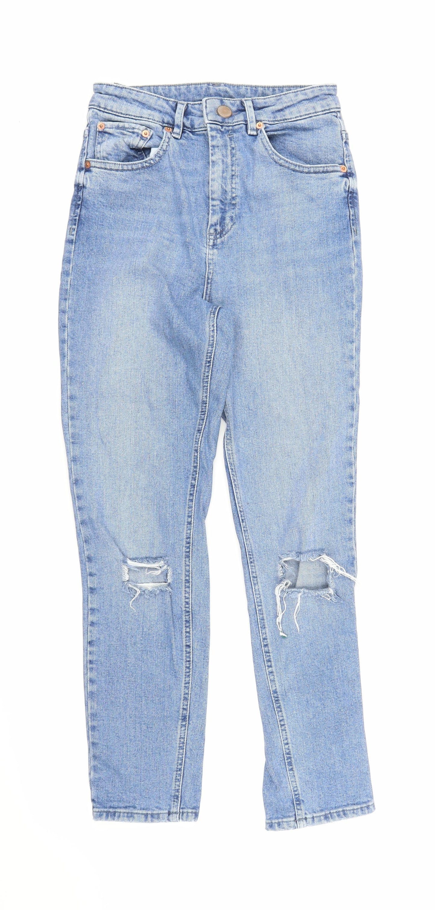 ASOS Mens Blue  Denim Straight Jeans Size 26 in L30 in