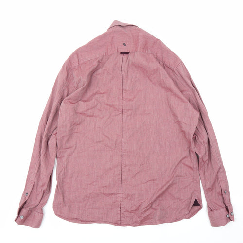 Remus Uomo Mens Purple    Button-Up Size L