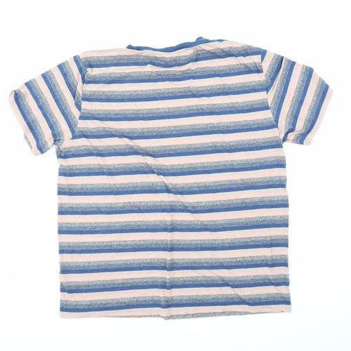 NEXT Mens Multicoloured Striped   T-Shirt Size XL