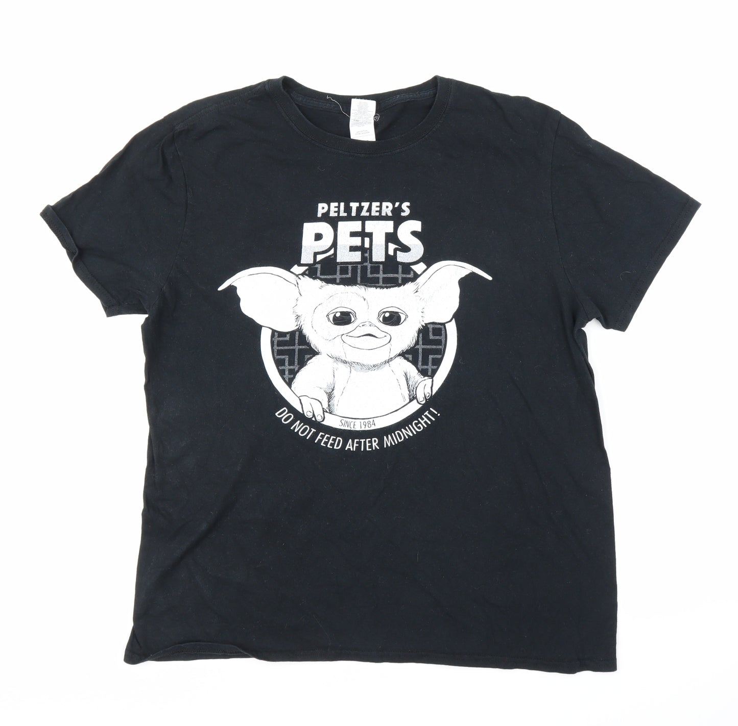 Gildan Mens Black    T-Shirt Size L  - Gremlins
