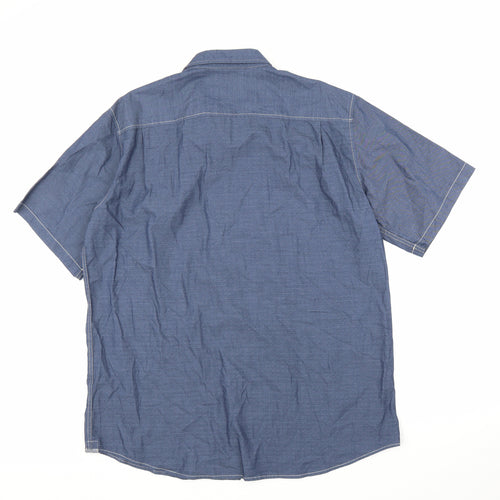 Weatherproof Mens Blue    Button-Up Size XL